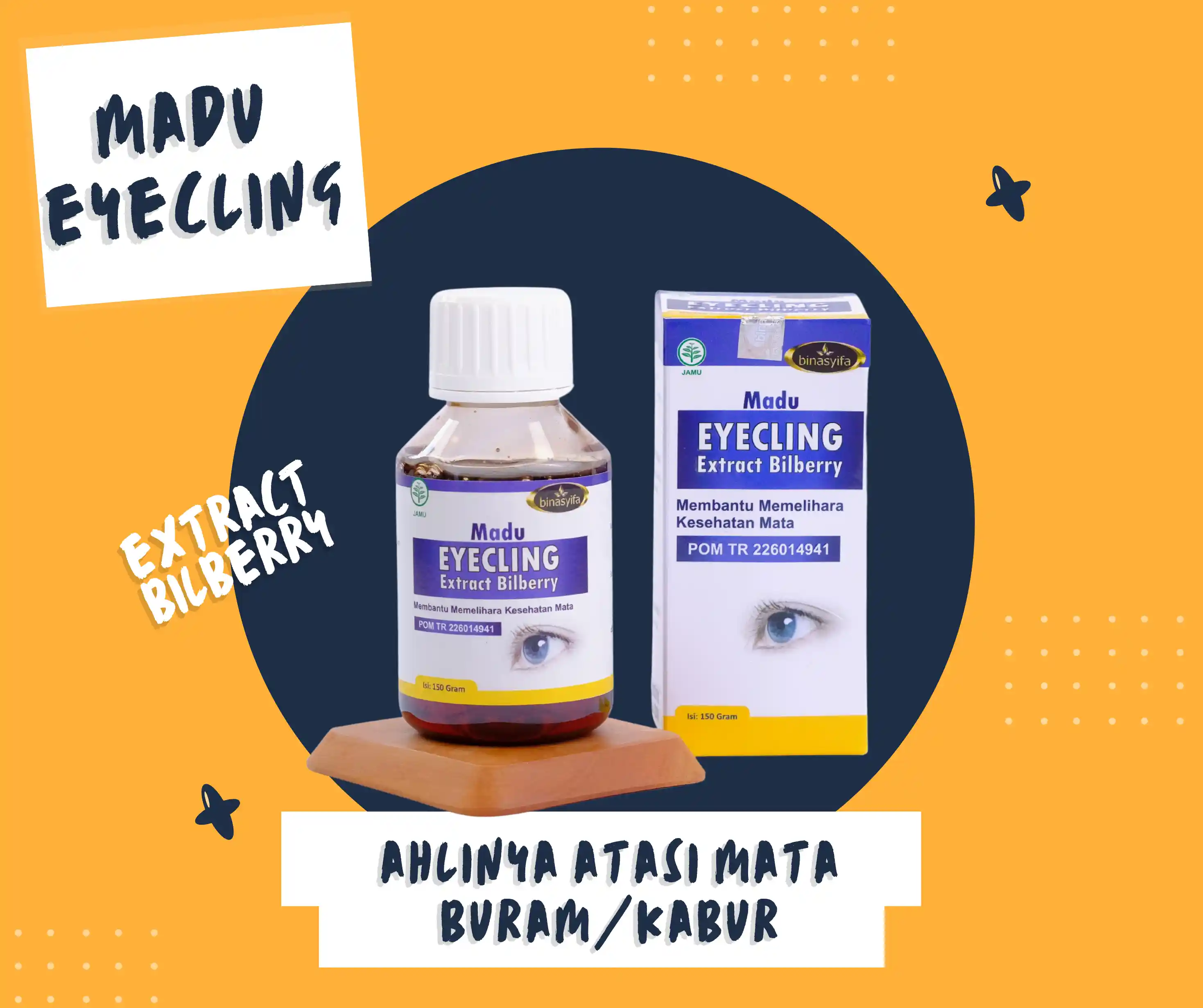 Eyecling Madu Ekstrak Bilberry